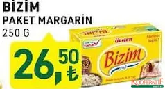 BİZİM PAKET MARGARİN 250 G fiyat ve kampanya bilgisi